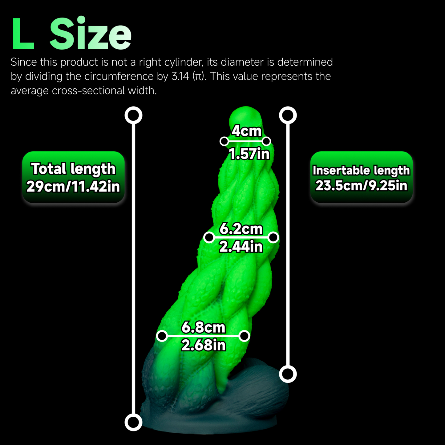 Korym Helix Wedge — Tri-Helix Textured Silicone Dildo with Suction Cup