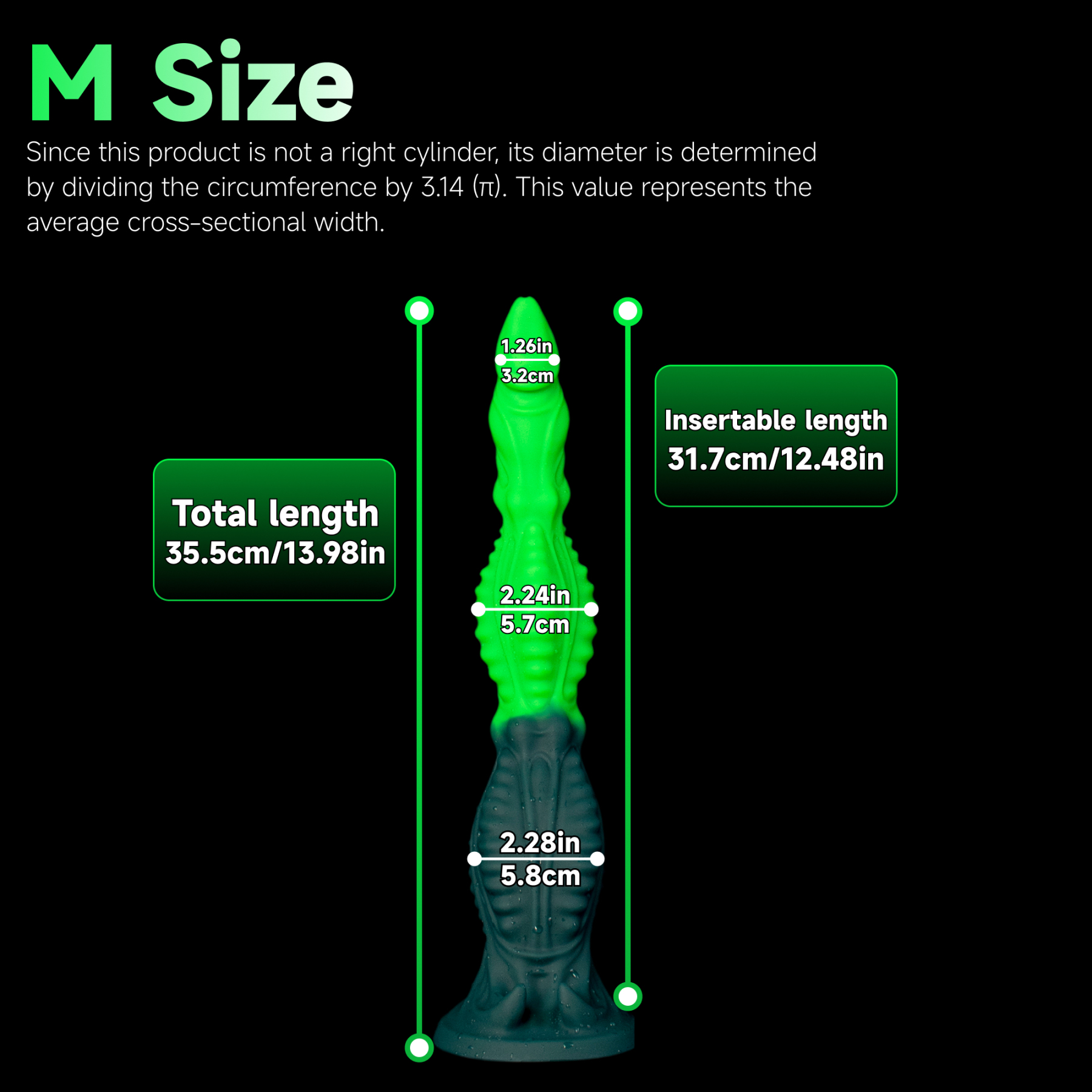 Glow Tyrant - Segmented Extra-Long Bioluminescent Alien Dildo | Korym