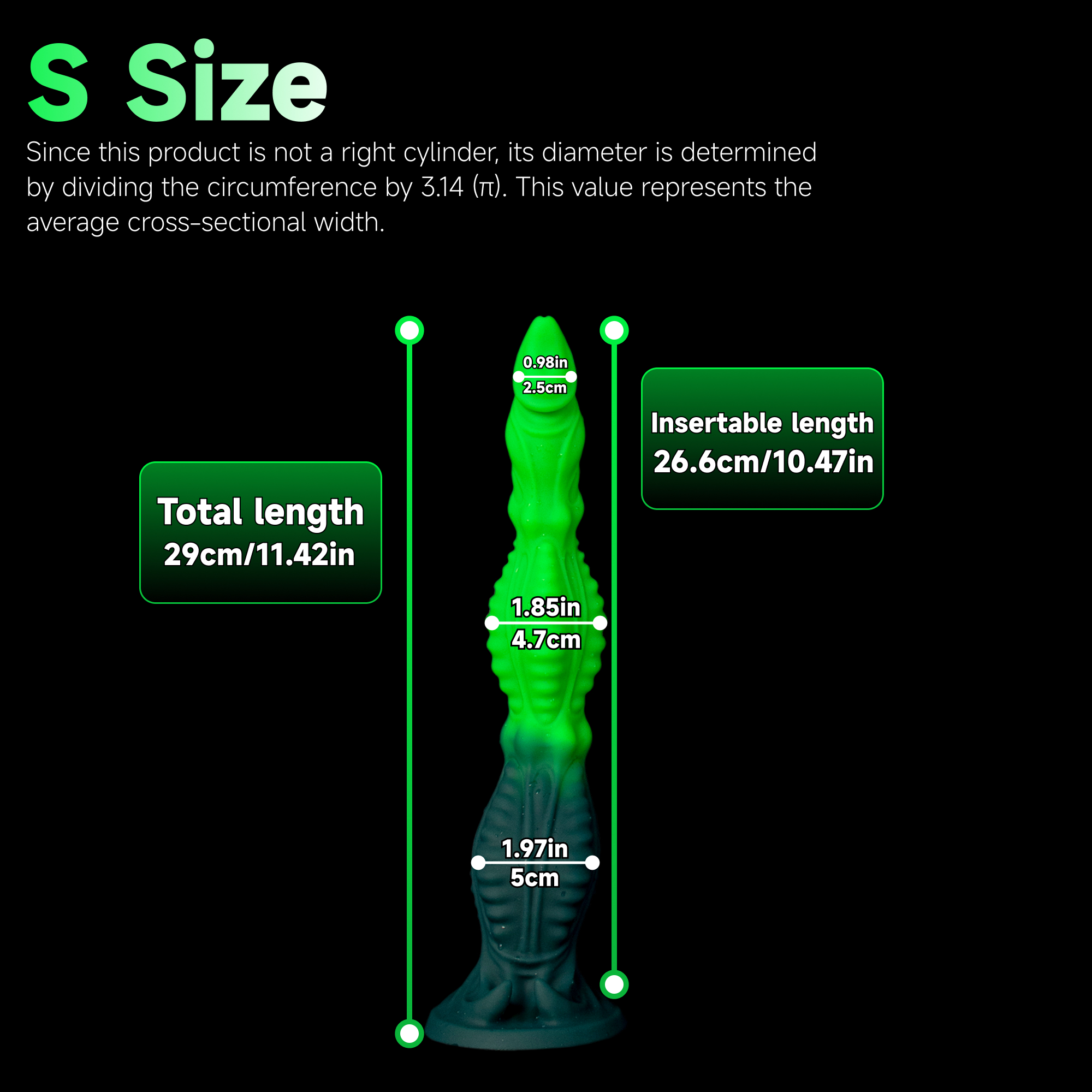 Glow Tyrant | Spined Knot Glow-in-the-Dark Alien Dildo | Korym