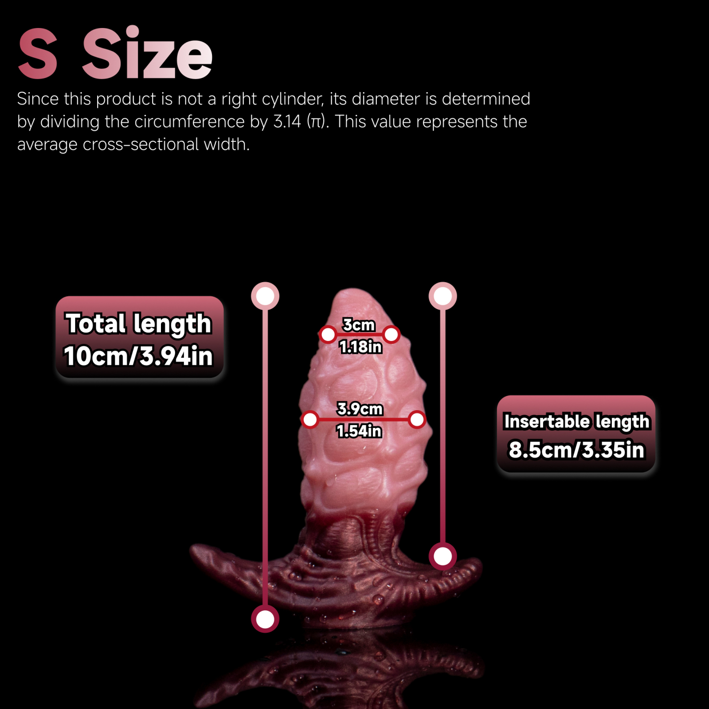 QSA1-004 Sky-Drift Seahorse - Wide Anal Plug | Air-Sac Texture & Grip Base | Fist Poetry