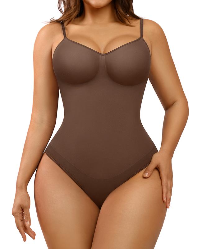 Seamless coverage bra, one-piece panty, thong panty