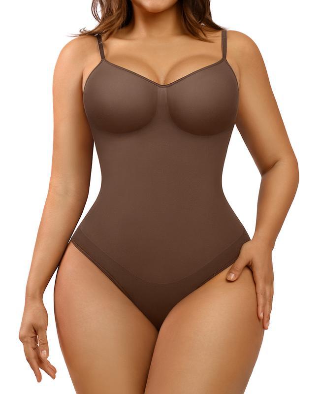 Seamless coverage bra, one-piece panty, thong panty