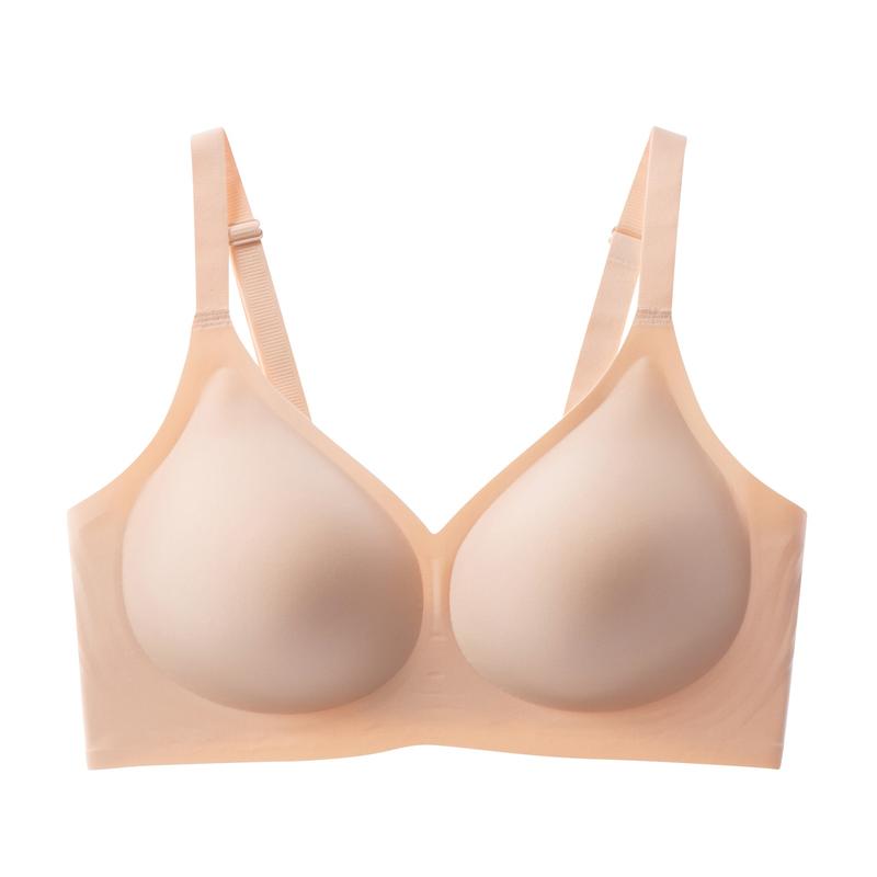 VRCOMFY Jelly Wireless Women Comfortable Push Up Bras Wireless Seamles
