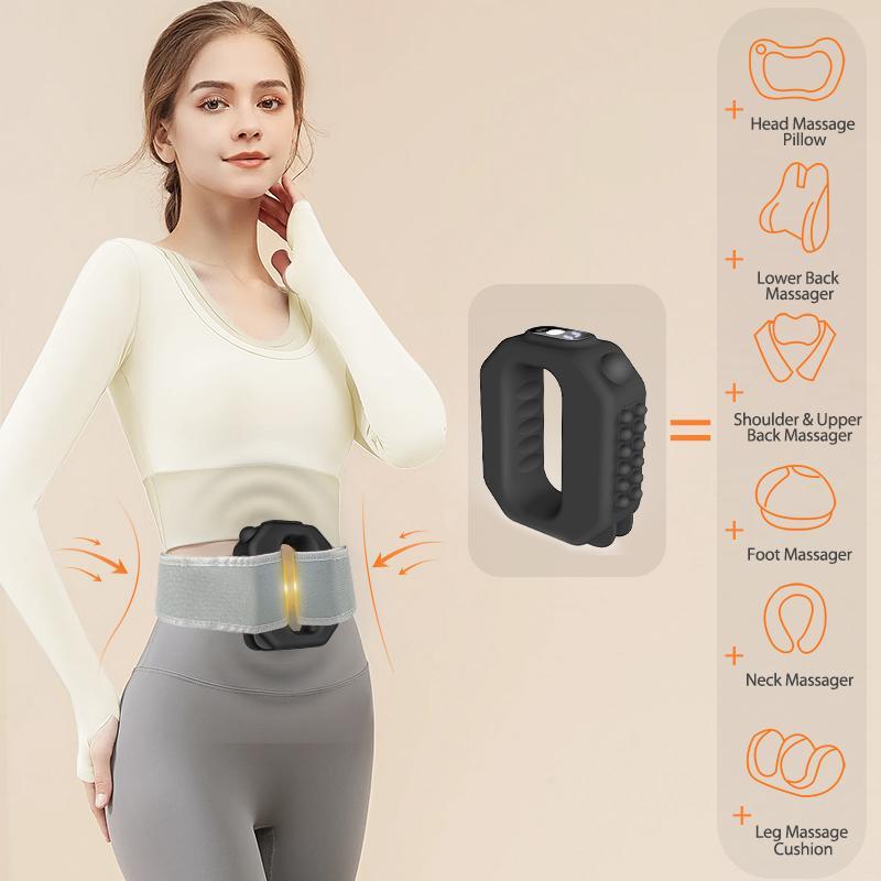 2026 New Fascia Ring R10 Mini Muscle Recovery Fascia Device upgraded adjustable strap fits Up to 55in waist, Cordless Rechargeable, Designed for Waist & Back Muscle Recovery portable massager parents gift summervibes