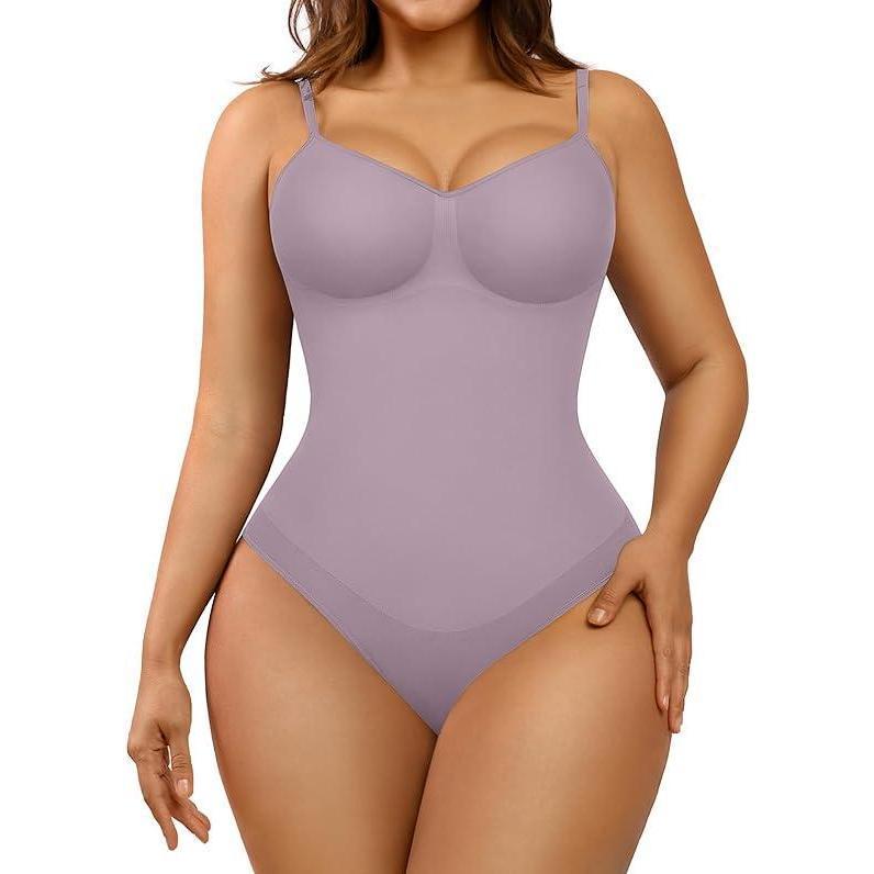 Seamless coverage bra, one-piece panty, thong panty
