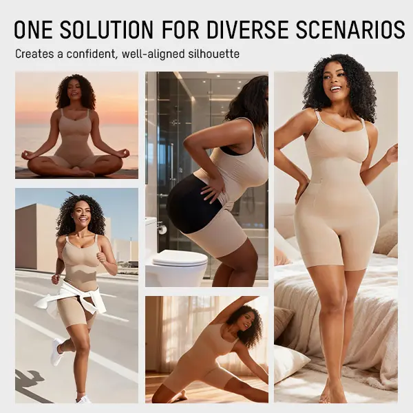 ⚡Flash Sale 👍 Easyslide Shapewear Tummy Control Butt Lifter Faja Back Pull Down Bodysuit Scruntch with Back Bone Support 