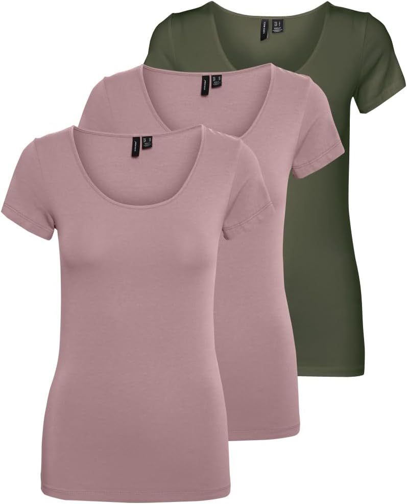 VERO MODA Women's Vmmaxi My Ss Soft U-Neck Noos T-Shirt