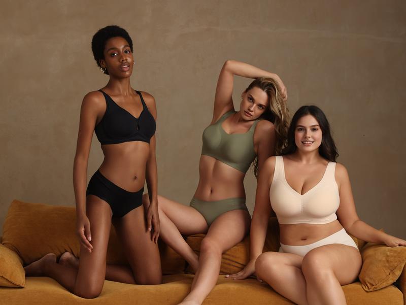 VRCOMFY Jelly Wireless Women Comfortable Push Up Bras Wireless Seamless Full Coverage Bra Buttery Soft Everyday Tshirt Bra