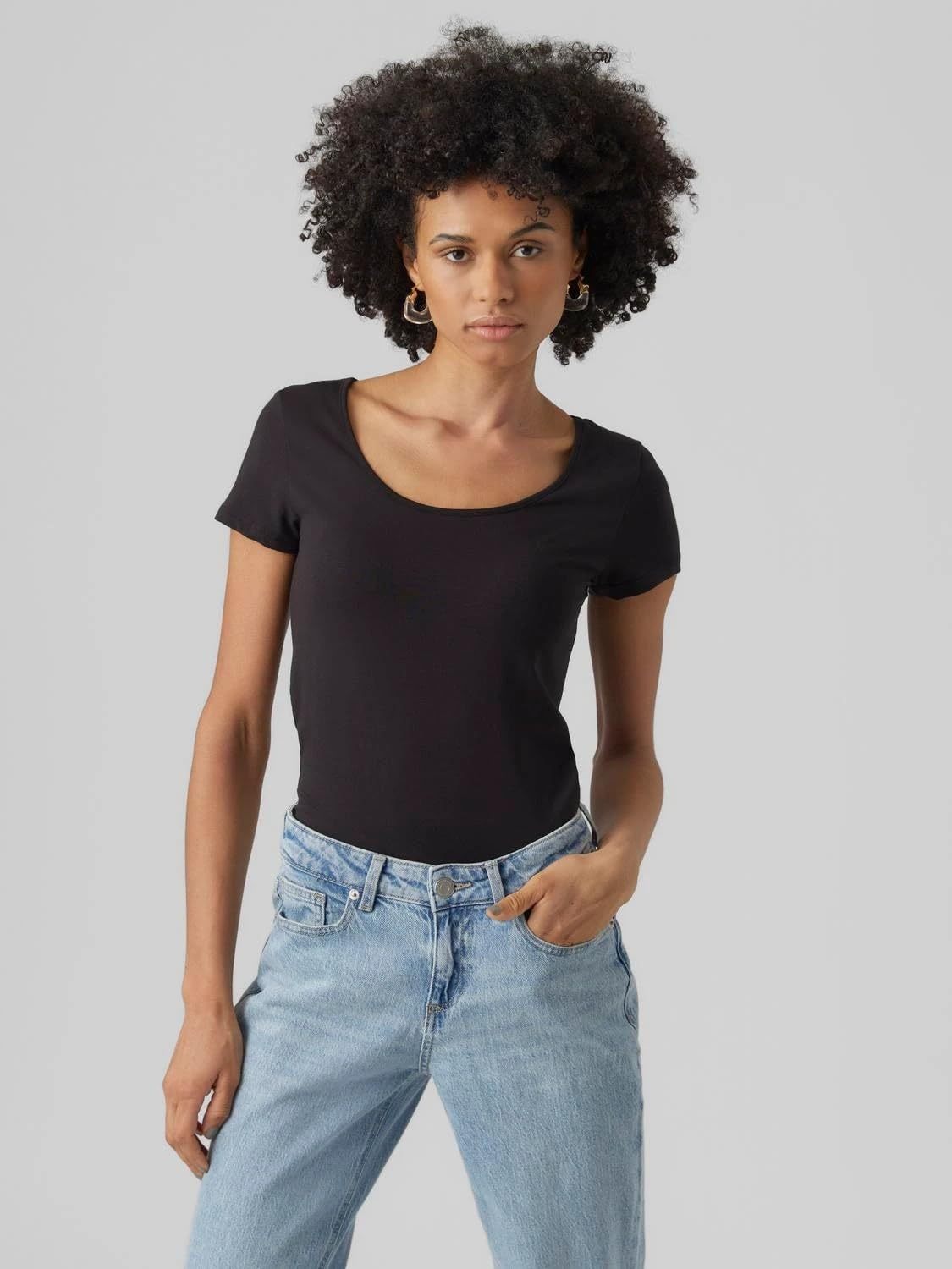 VERO MODA Women's Vmmaxi My Ss Soft U-Neck Noos T-Shirt