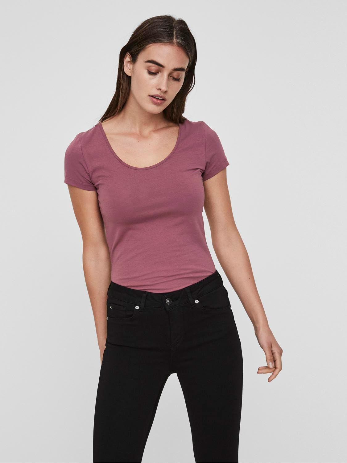 VERO MODA Women's Vmmaxi My Ss Soft U-Neck Noos T-Shirt