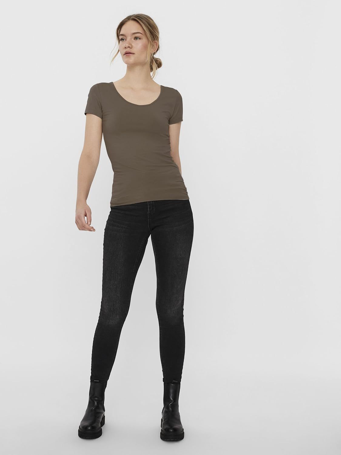 VERO MODA Women's Vmmaxi My Ss Soft U-Neck Noos T-Shirt