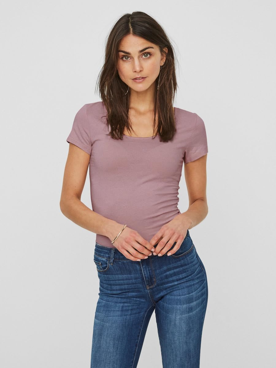 VERO MODA Women's Vmmaxi My Ss Soft U-Neck Noos T-Shirt