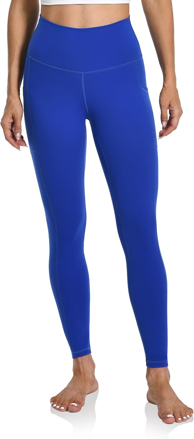 Women's High Waisted Yoga Pants 7/8 Length Leggings with Pockets