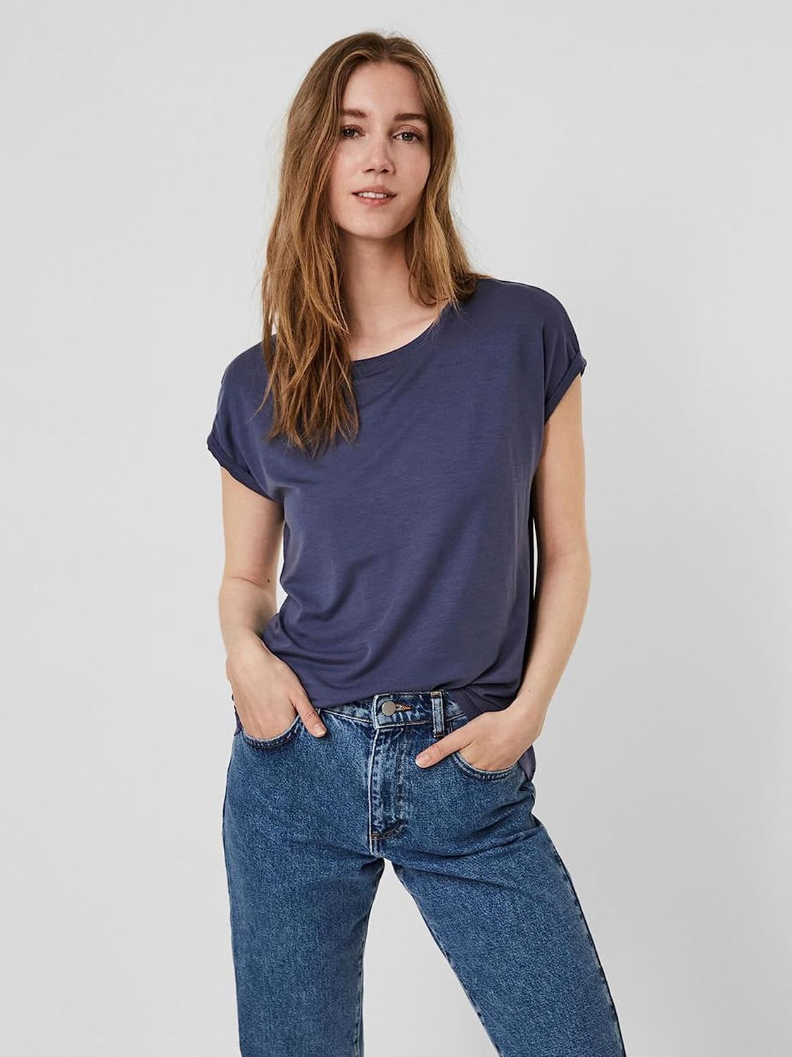 VERO MODA Women's Vmmaxi My Ss Soft U-Neck Noos T-Shirt