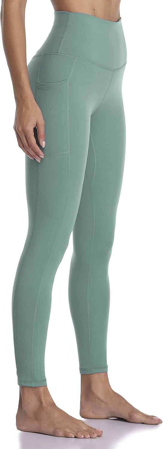 Women's High Waisted Yoga Pants 7/8 Length Leggings with Pockets