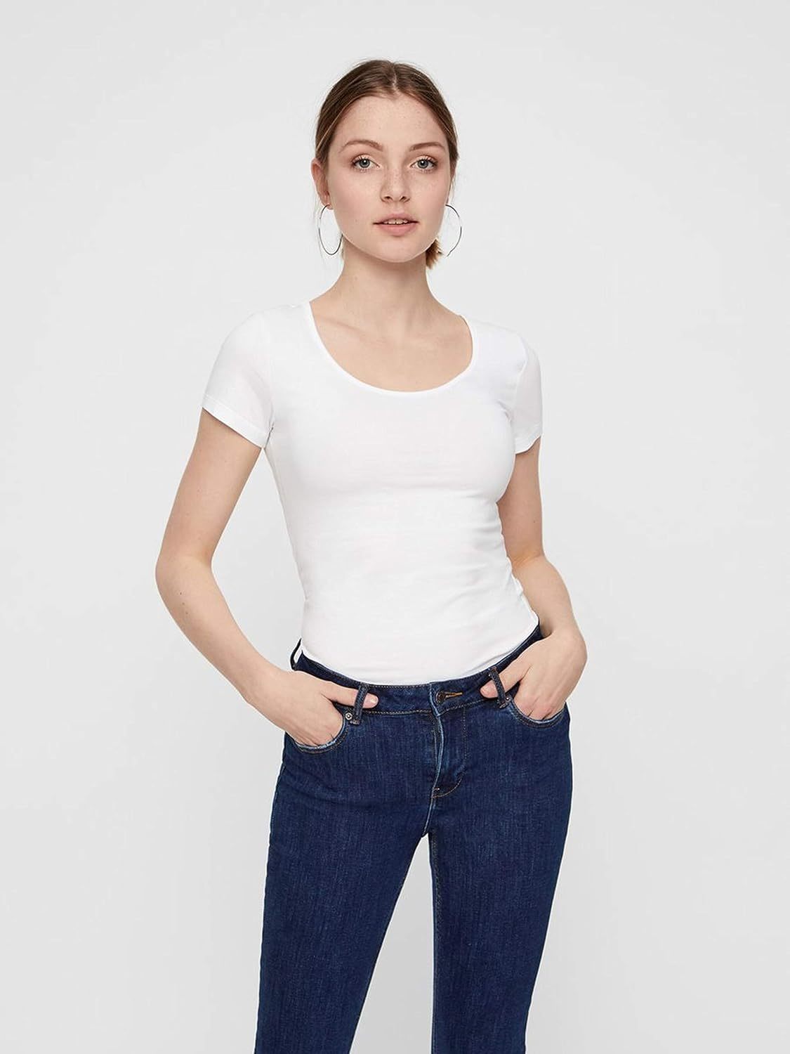 VERO MODA Women's Vmmaxi My Ss Soft U-Neck Noos T-Shirt