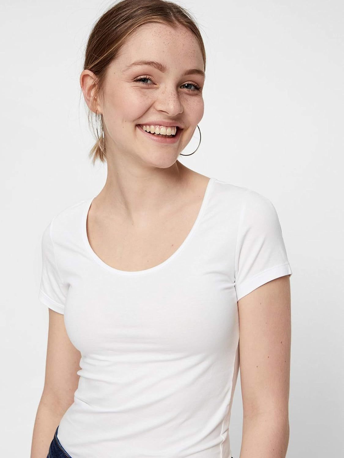 VERO MODA Women's Vmmaxi My Ss Soft U-Neck Noos T-Shirt