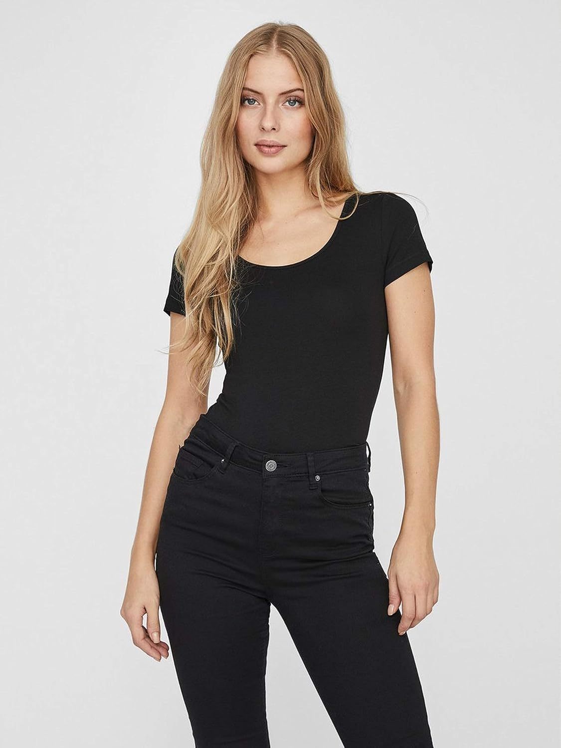 VERO MODA Women's Vmmaxi My Ss Soft U-Neck Noos T-Shirt