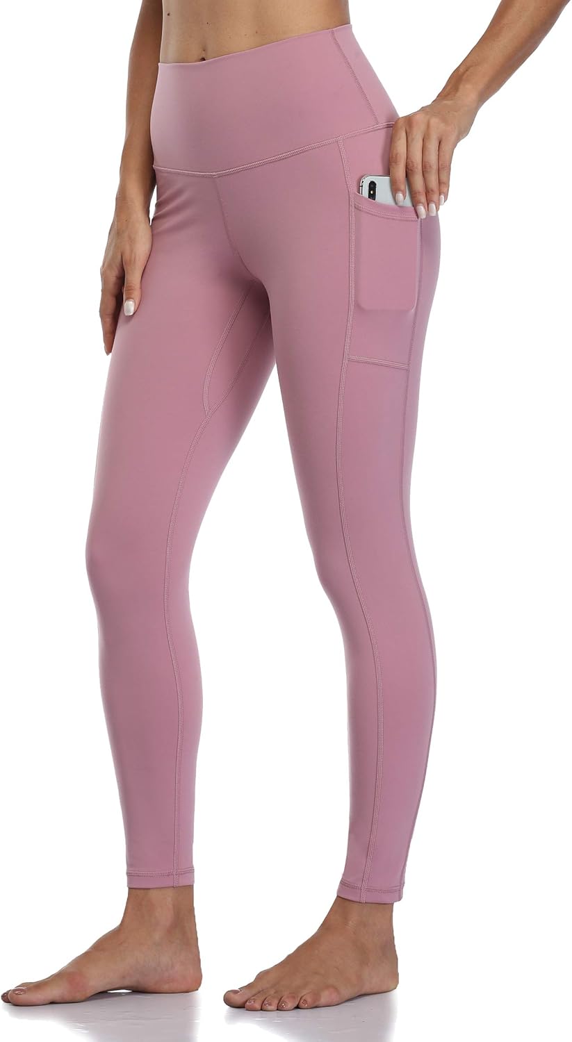 Women's High Waisted Yoga Pants 7/8 Length Leggings with Pockets