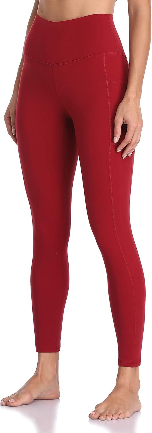 Women's High Waisted Yoga Pants 7/8 Length Leggings with Pockets