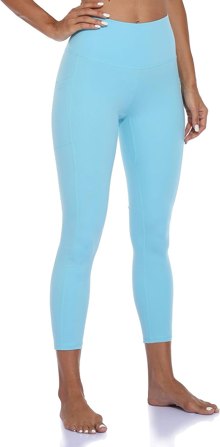 Women's High Waisted Yoga Pants 7/8 Length Leggings with Pockets