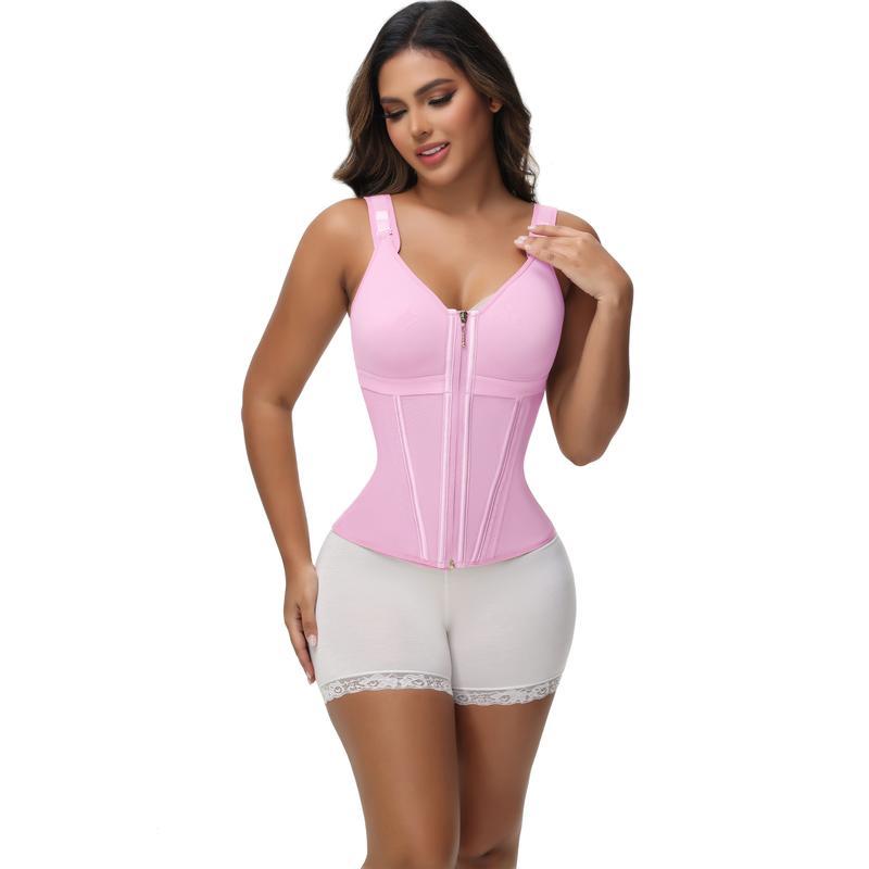 ⚡Flash Sale 👍Waist Shapewear for Women with Bra Tummy Control Girdle Workout Shapewear with Adjustable Shoulder Strap