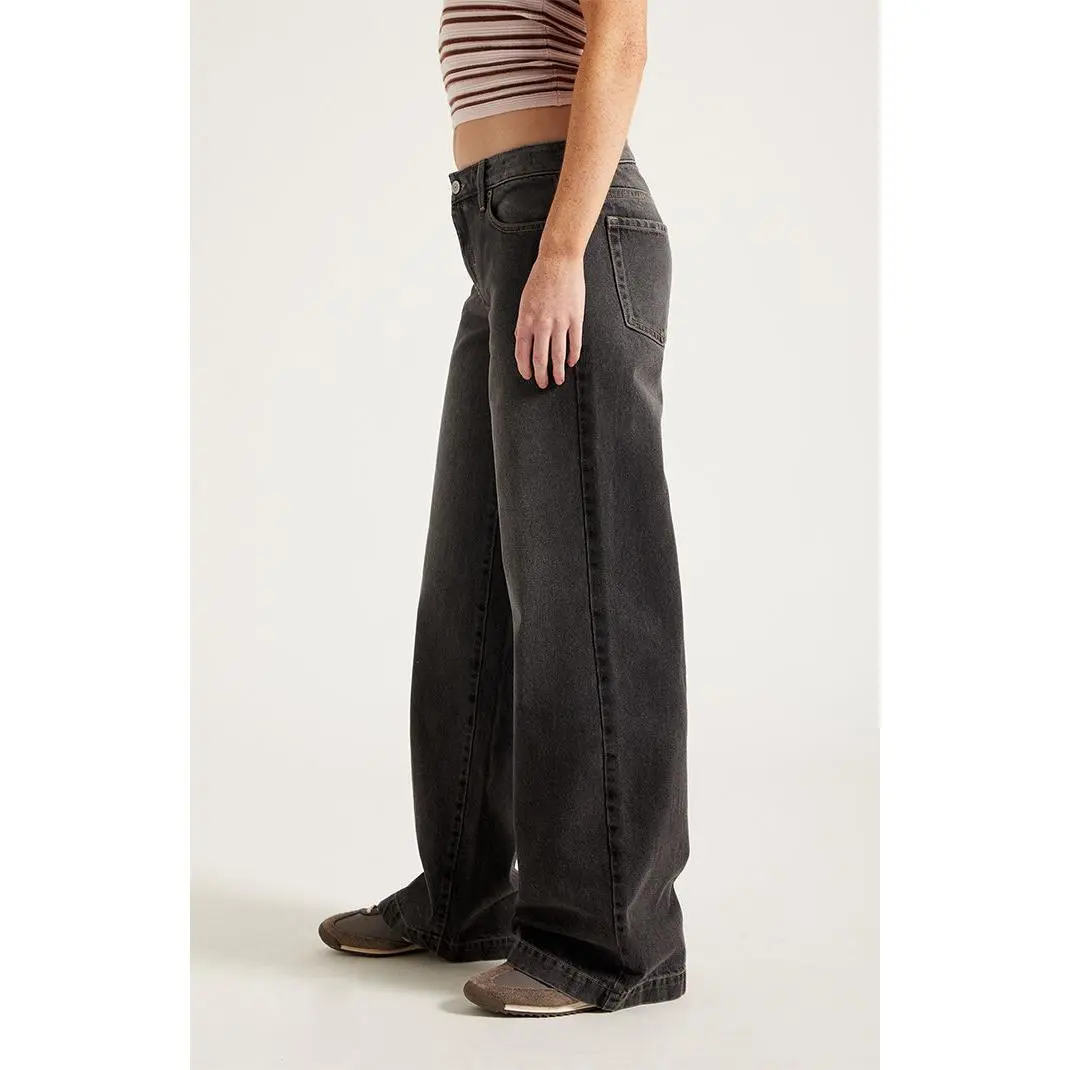 Low Rise Baggy Jeans Black