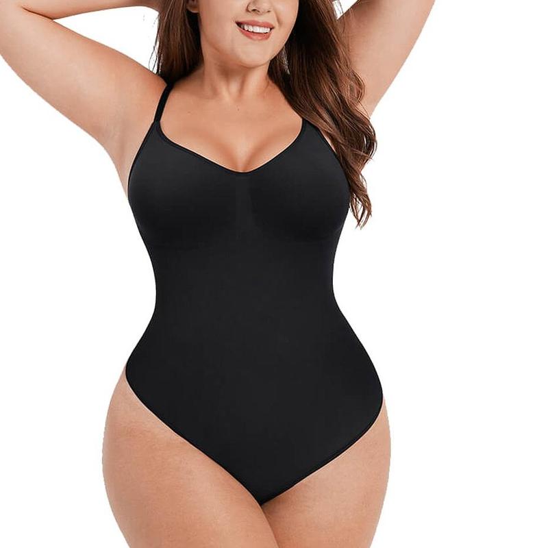 FeelinGirl Seamless Covered Bust Jumpsuit Thong Bodysuit tts Fit Breat