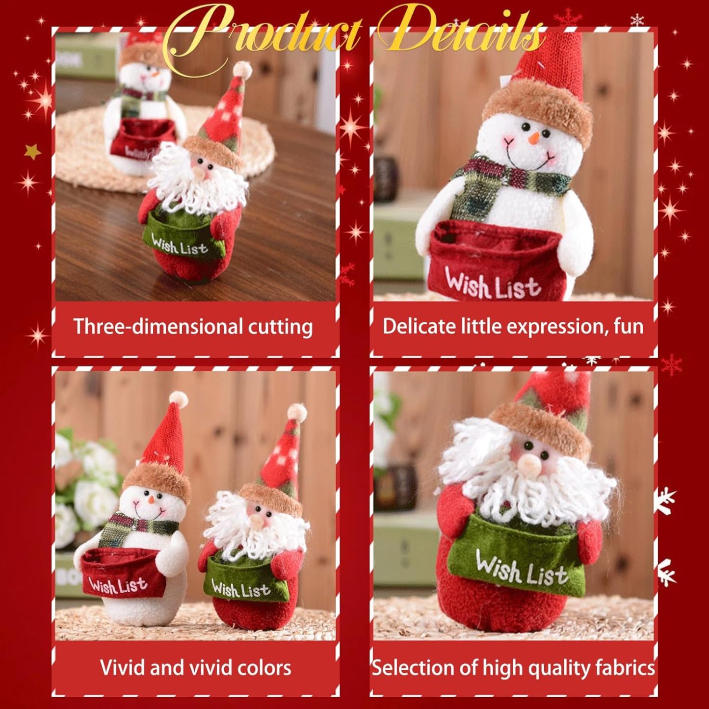 Christmas Gonks Decorations, 2pcs Christmas Ornament Kits, Xmas Style Figurines Santa Claus Snowman Cute Cartoon Xmas Decor For Home Garden Party Decor Desktop Decoration, Christmas Gnomes Decorations