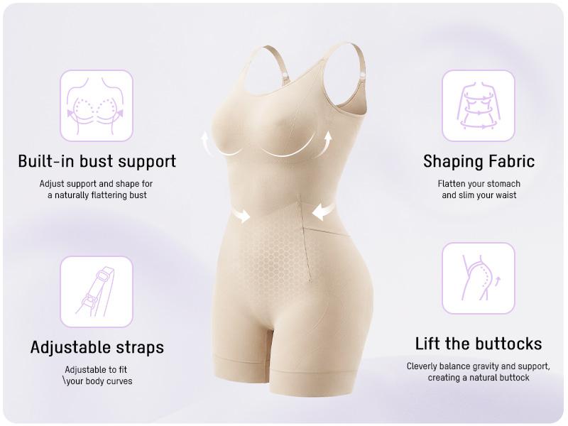 SHECURVE Easyslide Shapewear Tummy Control Butt Lifter Faja Back Pull Down Bodysuit Scruntch with Back Bone Support & Cotton Gusset for Women Postpartum Everyday SHECURVE Easyslide Shapewear Tummy Control Butt Lifter Faja Back Pull Down Bodysuit Scruntch with Back Bone Support & Cotton Gusset for Women Postpartum Everyday