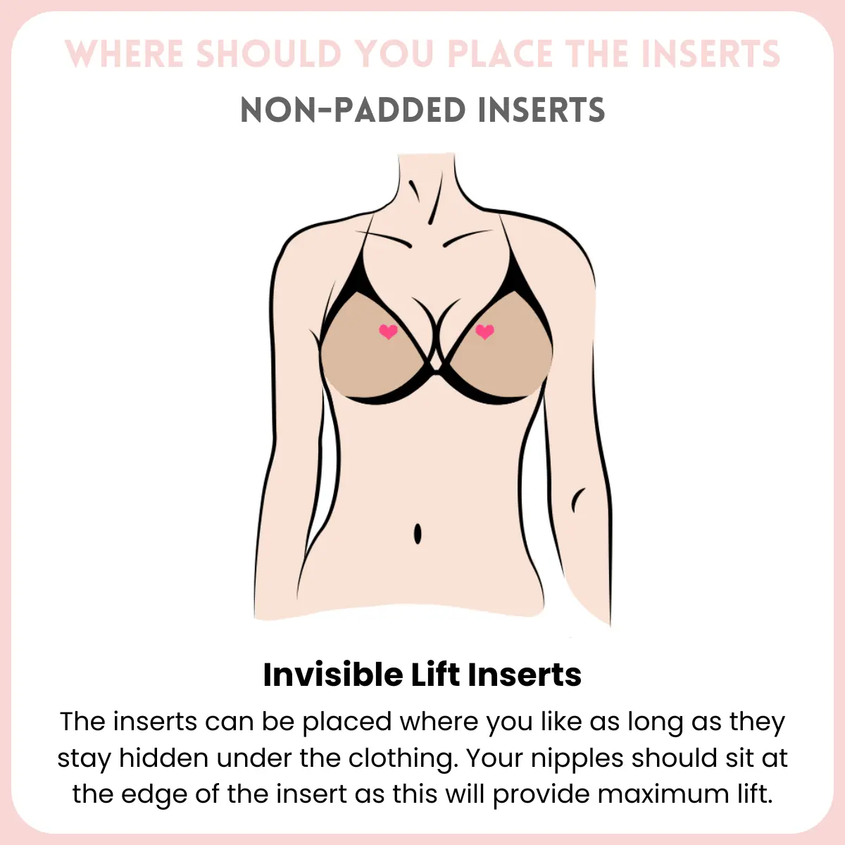  Invisible Lift -No Sewing Required Low Cut Tops Womenswear