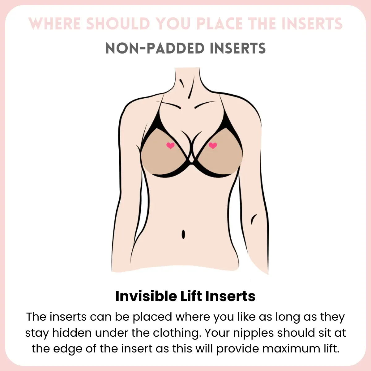  Invisible Lift -No Sewing Required Low Cut Tops Womenswear