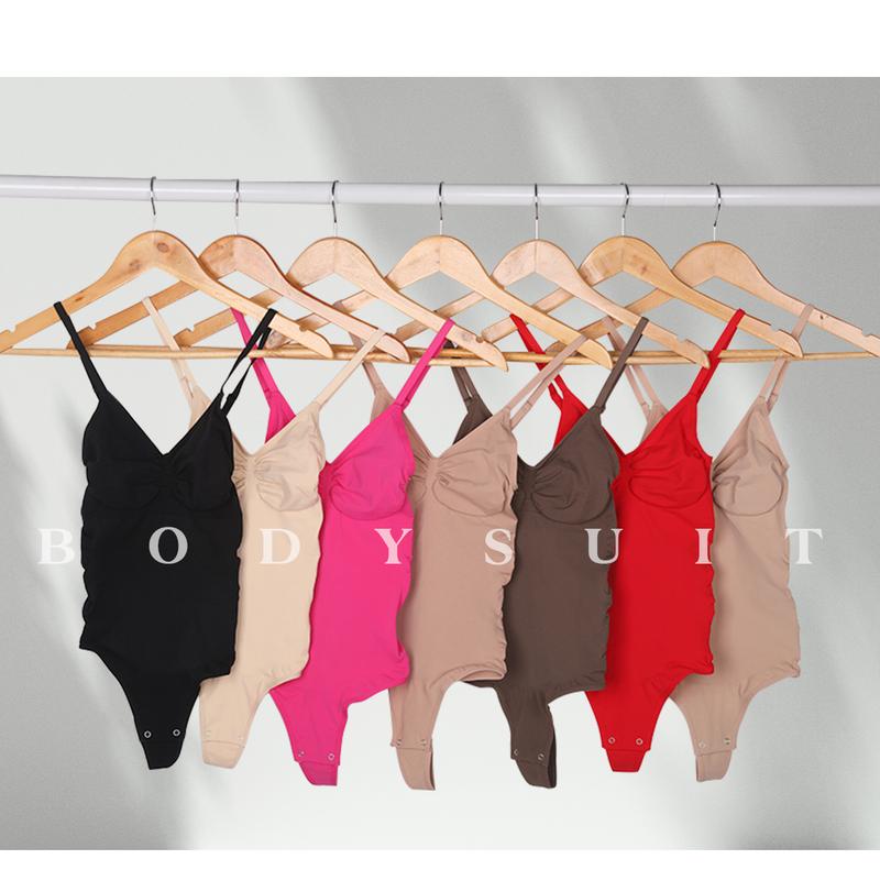 FeelinGirl Seamless Covered Bust Jumpsuit Thong Bodysuit tts Fit  Breathable Comfort Womenswear shaper clothes Hip