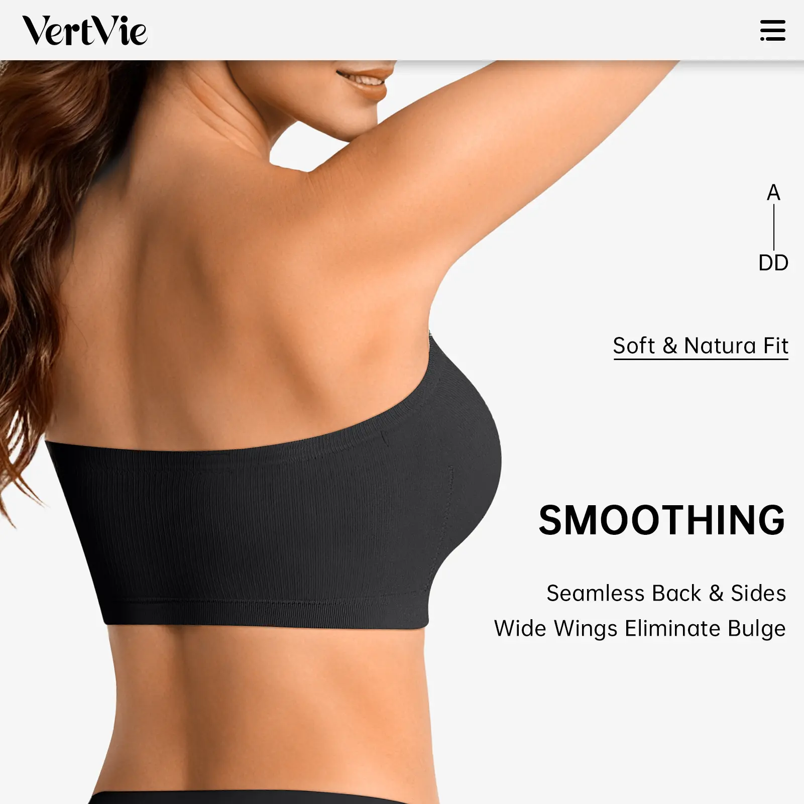  Put Bandeau Bra, Wireless Seamless Comfort Day
