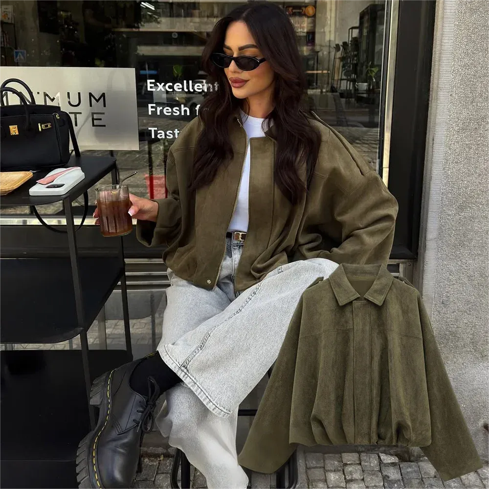  Sleeve Oversized Autumn Winter Coats Fashion 2025 Outwears