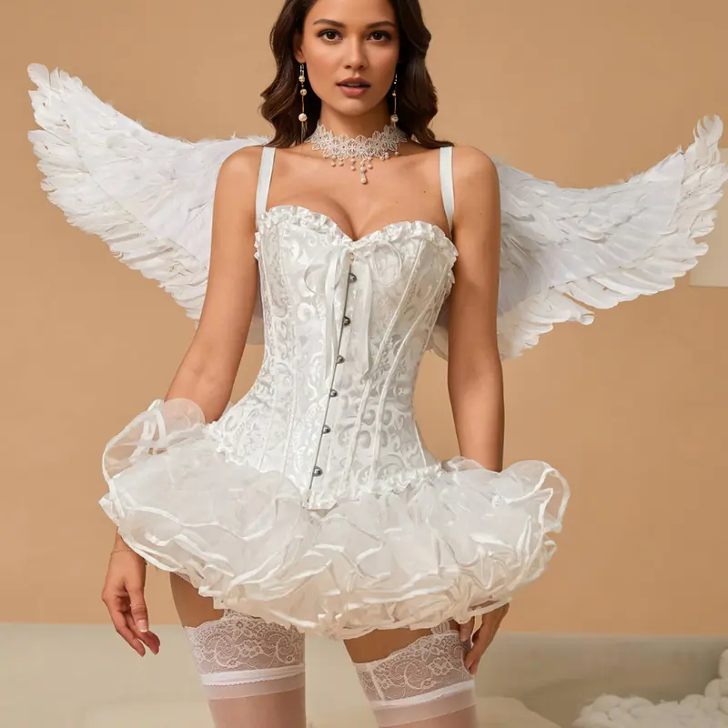 Bustier Corset Women's Girls Sexy Lace Corset 