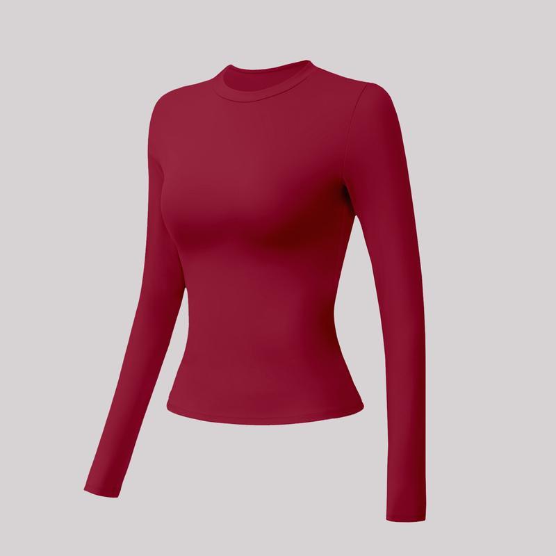 TimeOFF 5-Piece Solid Sports Tee Set Round Neck Slim Stretchy Ideal fo