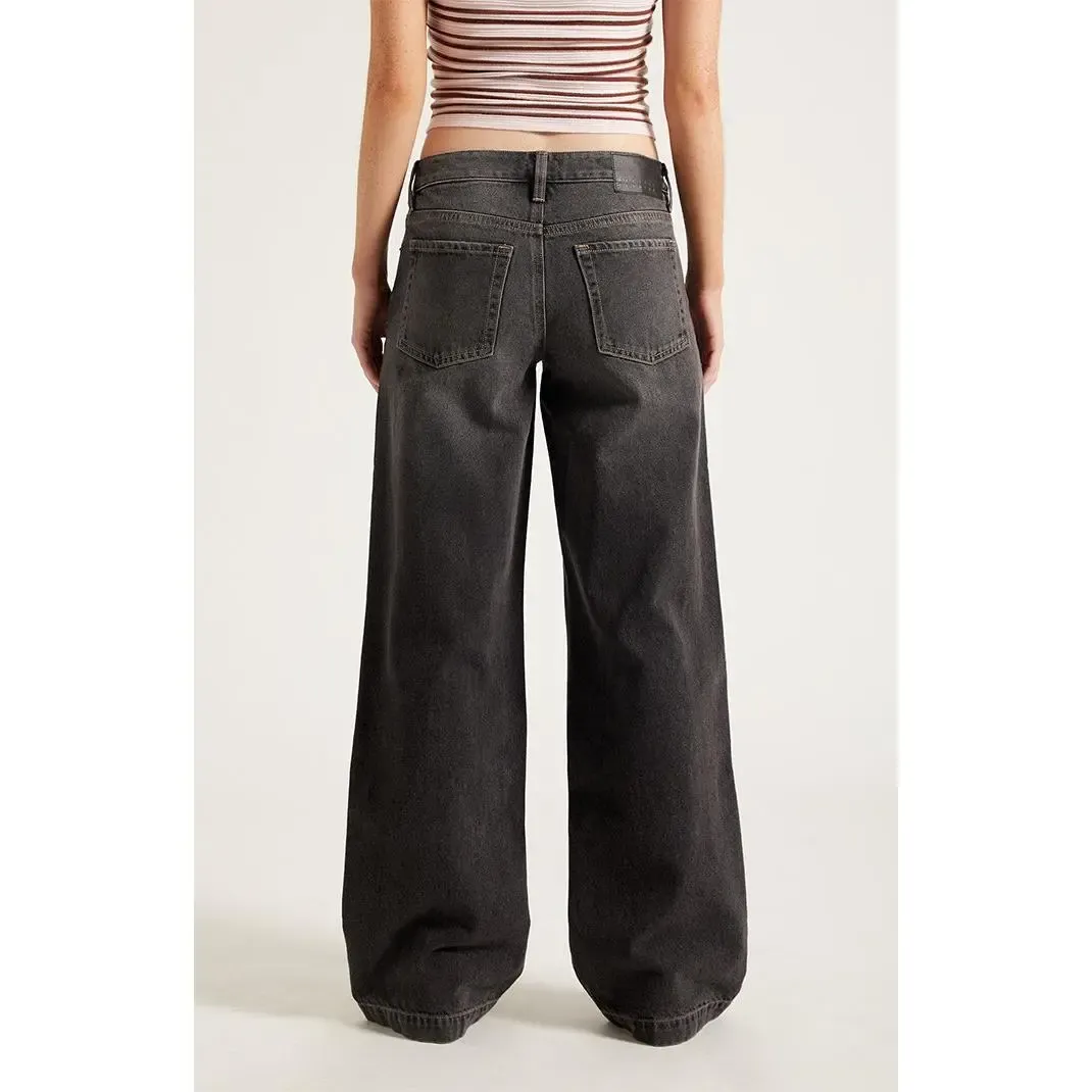 Low Rise Baggy Jeans Black