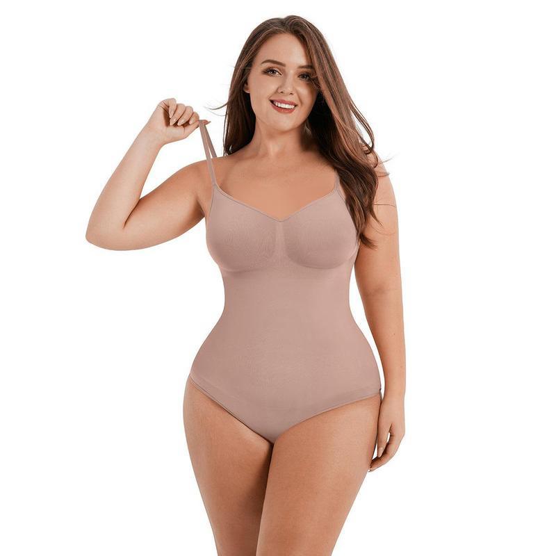 Seamless coverage bra, one-piece panty, thong panty