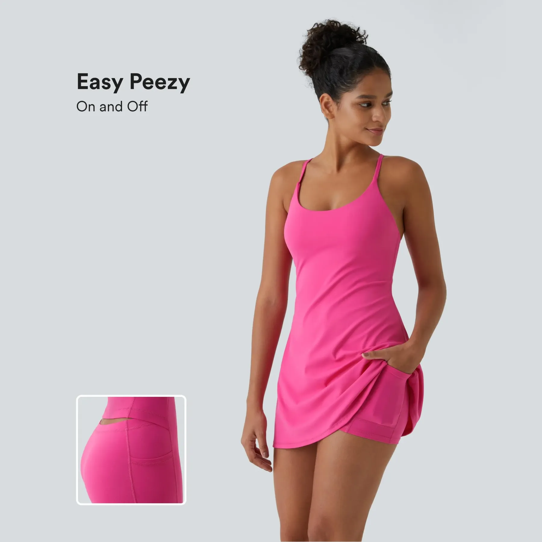 Halara Softlyzero Plush Backless Active Dress-Easy Peezy, Spring Dresses, Dance Dresses for Women #SwimWeek