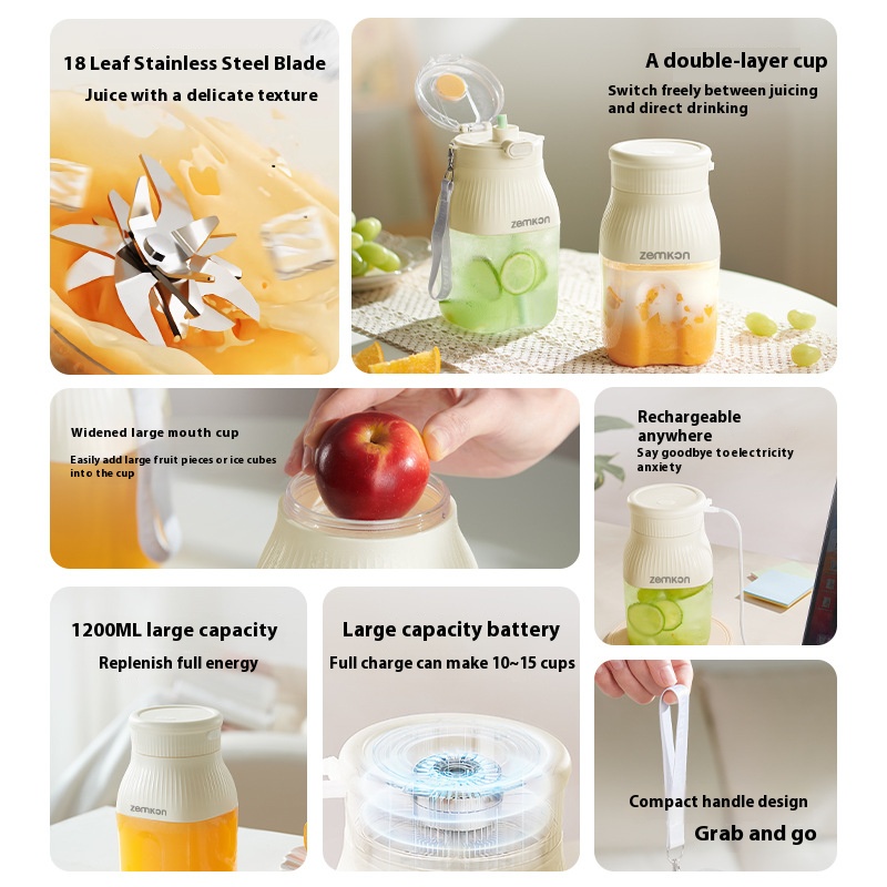 Zemkon portable mini juicer cup