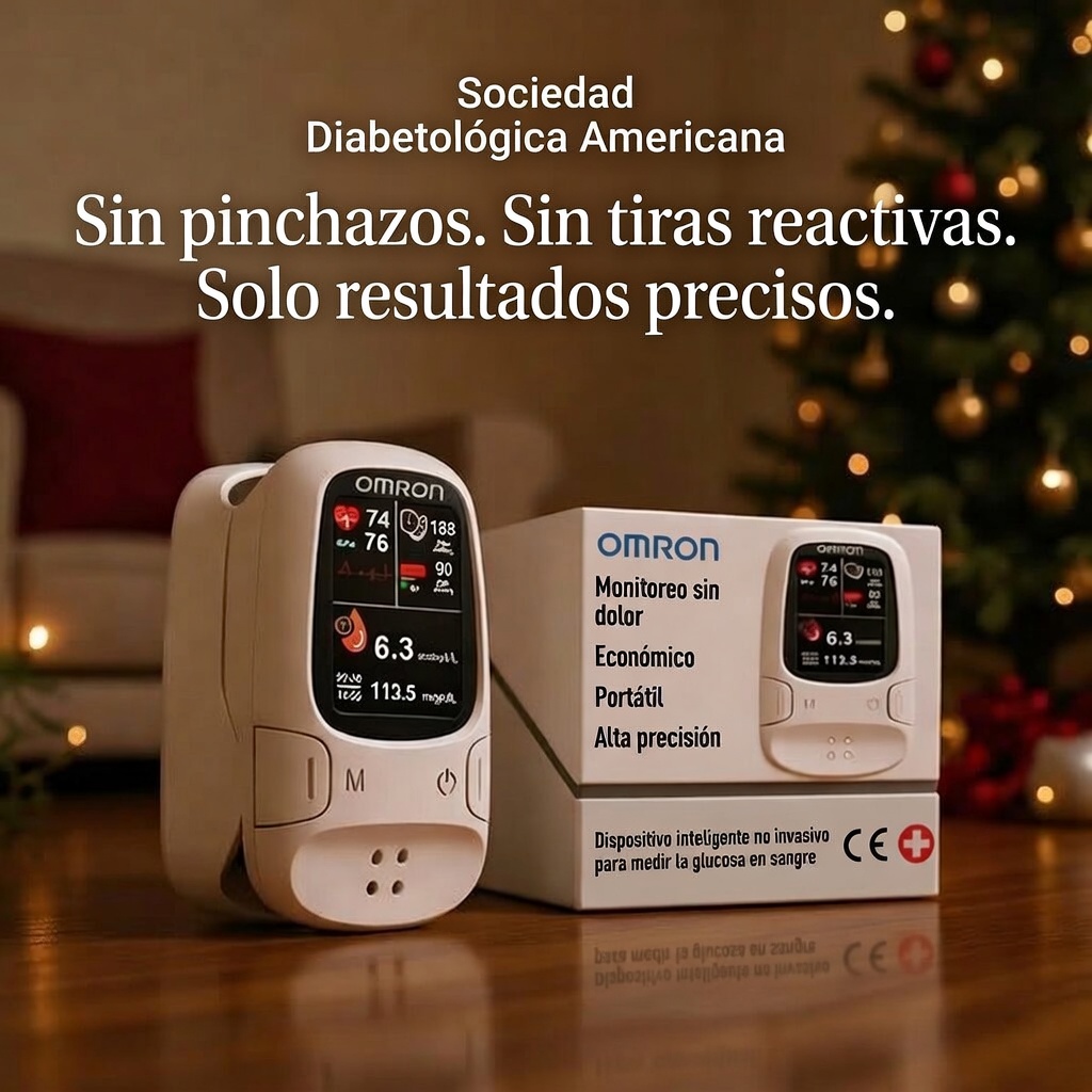 Omron™ presenta el nuevo medidor de glucosa en sangre inteligente y no invasivo 🔥Hecho en EE. UU.🔥