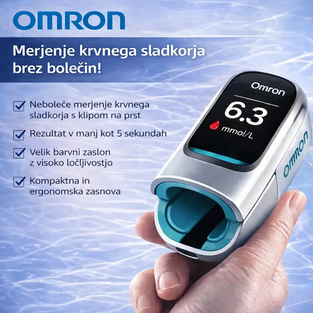 🔥 2026 Omron™ predstavlja novo lansirani neinvazivni pametni merilnik glukoze v krvi 🔥