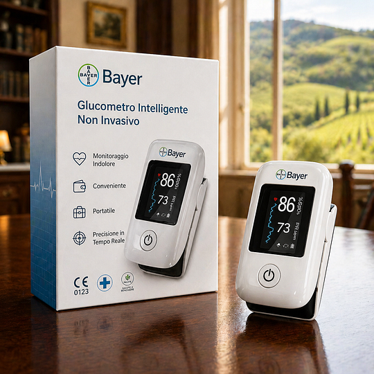【11-in-1】Misuratore di glicemia multifunzionale non invasivo Bayer