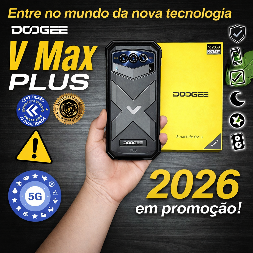  😏Doogee V Max Plus - Smartphone robusto 5G, lançamento global