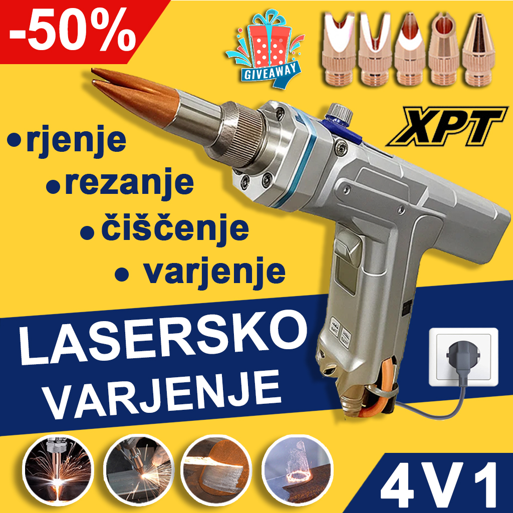 🍬[50% off]-Večnamenski prenosni laserski varilni aparat z močjo 15000 W【Prvi 4-v-1 na svetu】