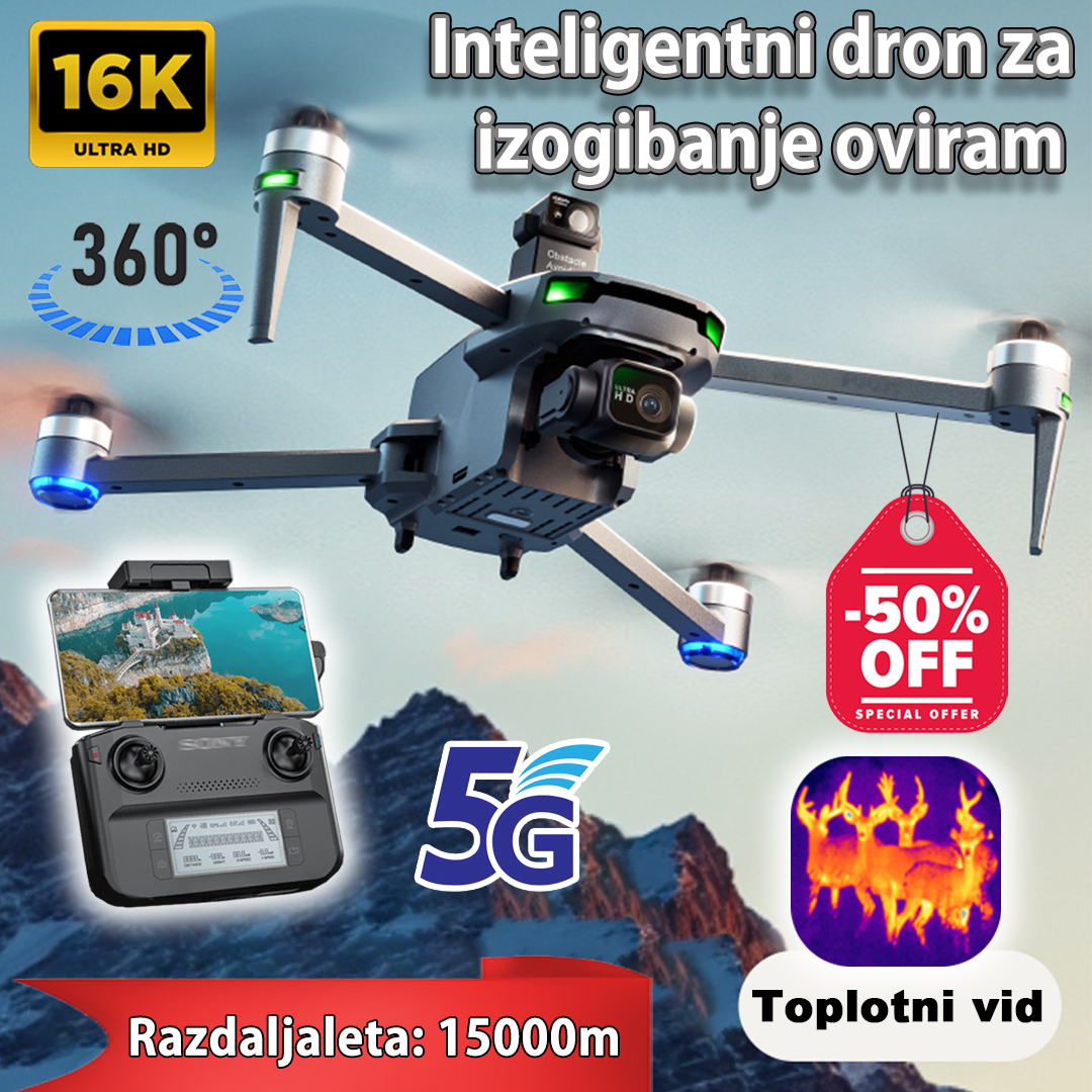 🎉⚙️【50% off】[Uradna posebna cena] Profesionalni dron, garancija velike blagovne znamke⚡