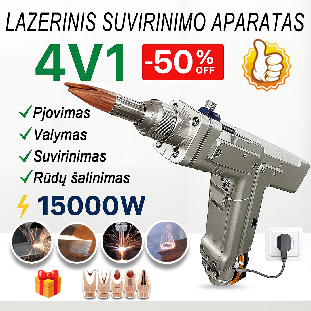 🐚Pirmasis pasaulyje lazerinis pistoletas keturi viename -  daugiafunkcis