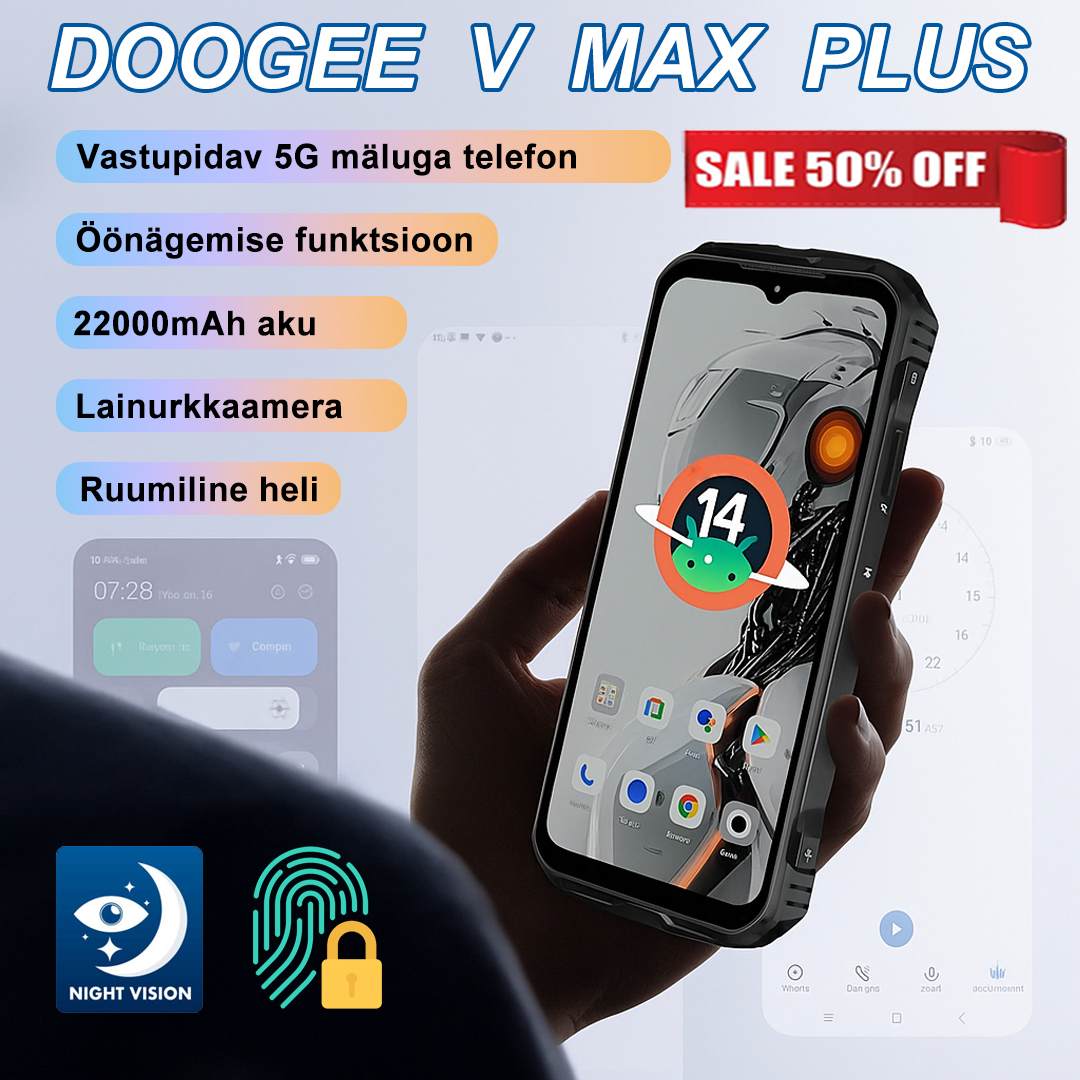 📱Vastupidav 5G nutitelefon, globaalne versioon
