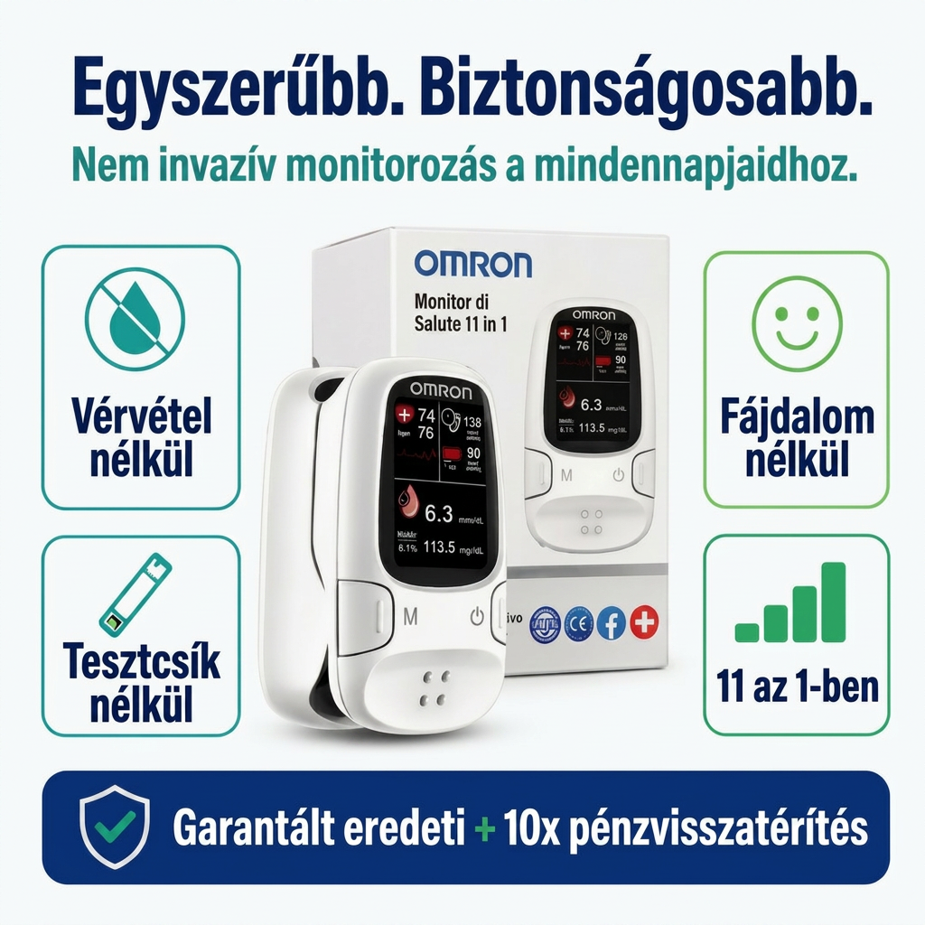 🌽Omron™ bemutatja az újonnan piacra dobott non-invazív okos vércukormérőt 🔥Készült az USA-ban🔥